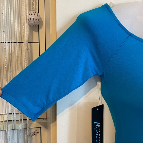 Guess by Marciano Blue Short Sleeve Top Size XS NWT - Picture 6 of 15
